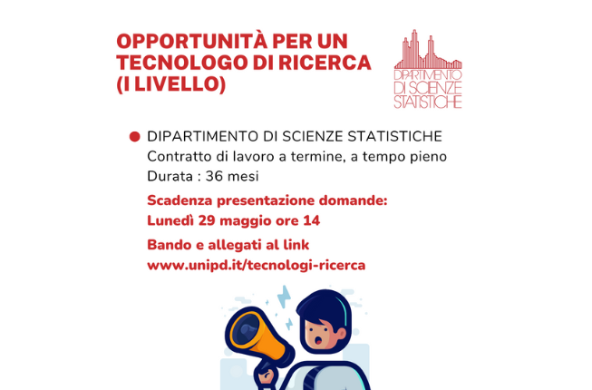 Collegamento a Tecnologo di Ricerca (I livello) - Selezione pubblica n. 2023T23