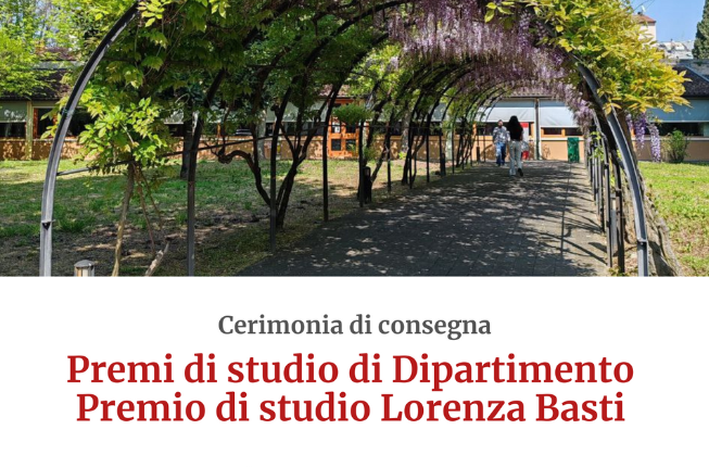 Collegamento a Consegna dei Premi di Studio di Dipartimento e Lorenza Basti