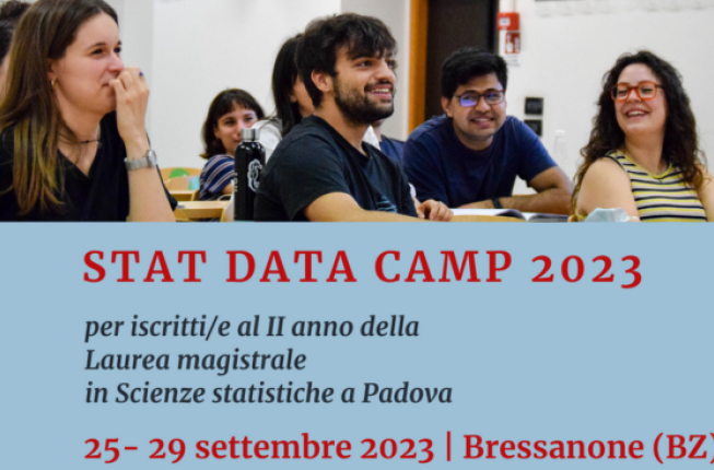 Collegamento a Stat Data Camp per iscritti alla laurea magistrale: 25-29 settembre 2023